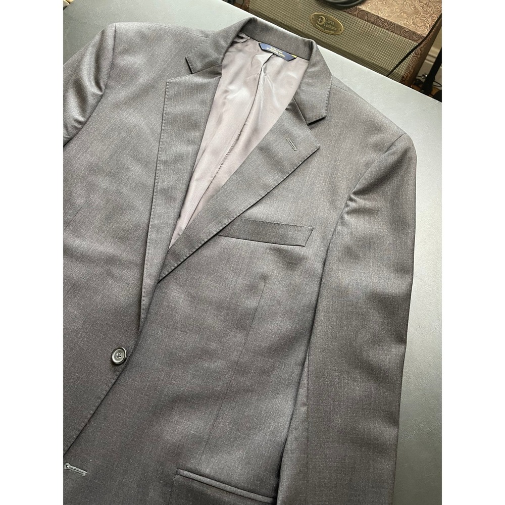 Brooks Brothers 1818 Regent 40L Gray Estrato Trabaldo Tonga Wool Blazer WOW